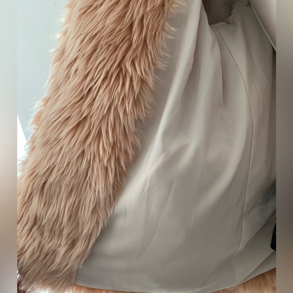 Women's pink faux fur winter Teddy Jacket size M - Picture 7 of 9